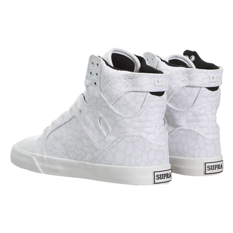 Supra SkyTop Women's High Tops White | TKO-956231