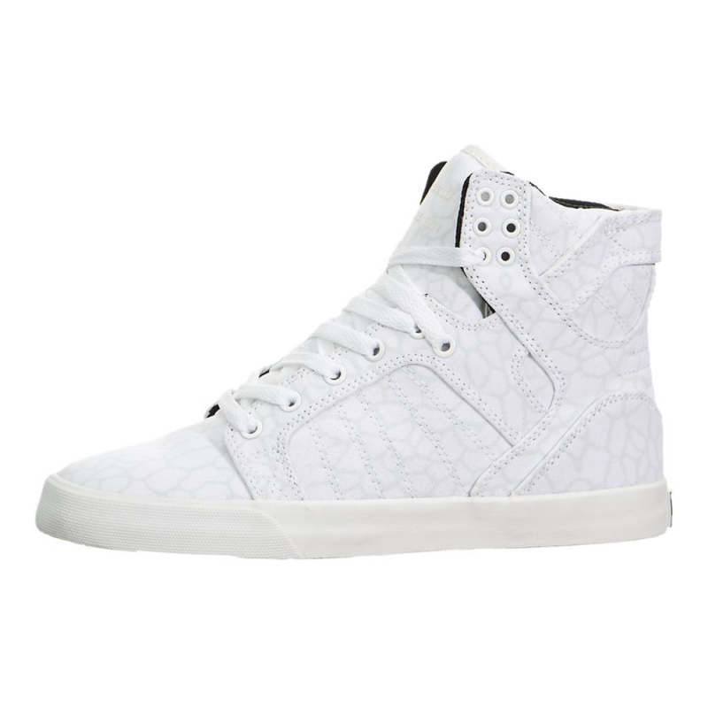 Supra SkyTop Women\'s High Tops White | TKO-956231