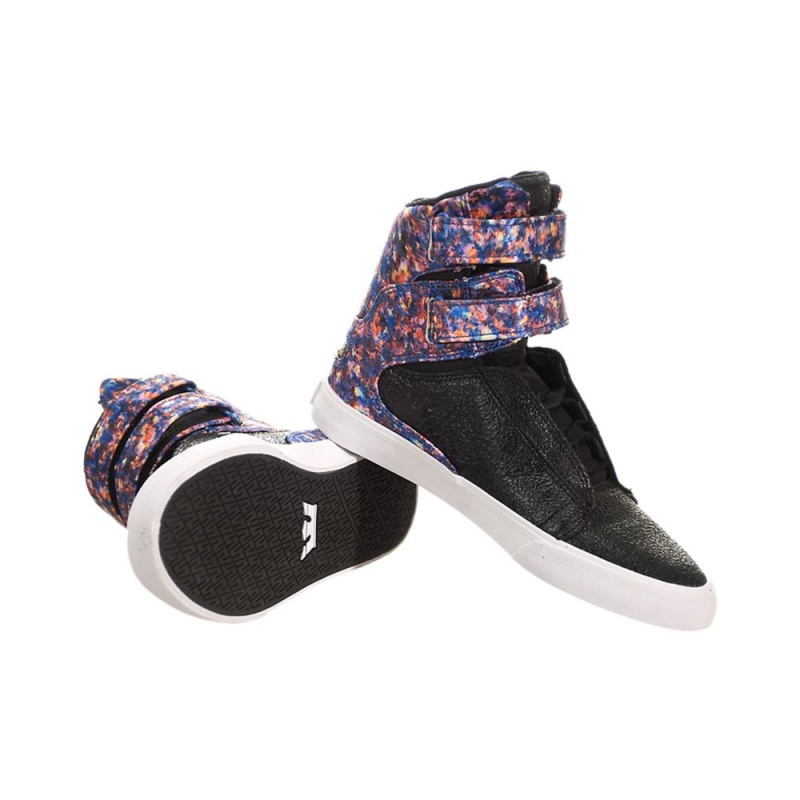 Supra Society II Women's High Tops Black Multicolor | KSL-274830