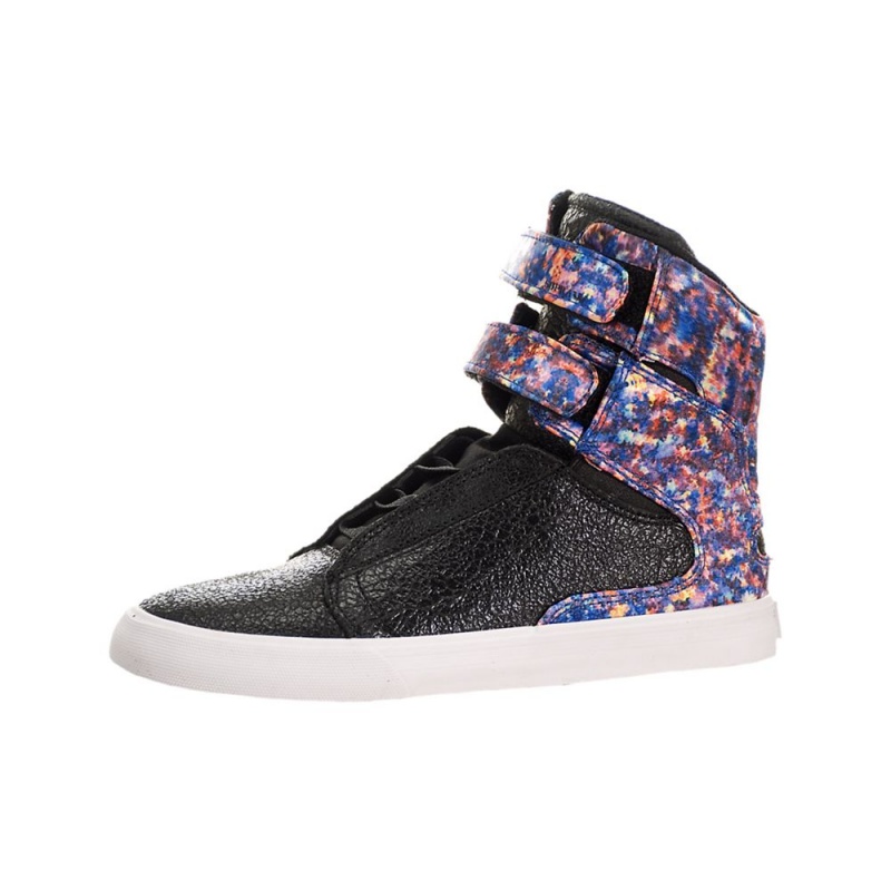 Supra Society II Women\'s High Tops Black Multicolor | KSL-274830