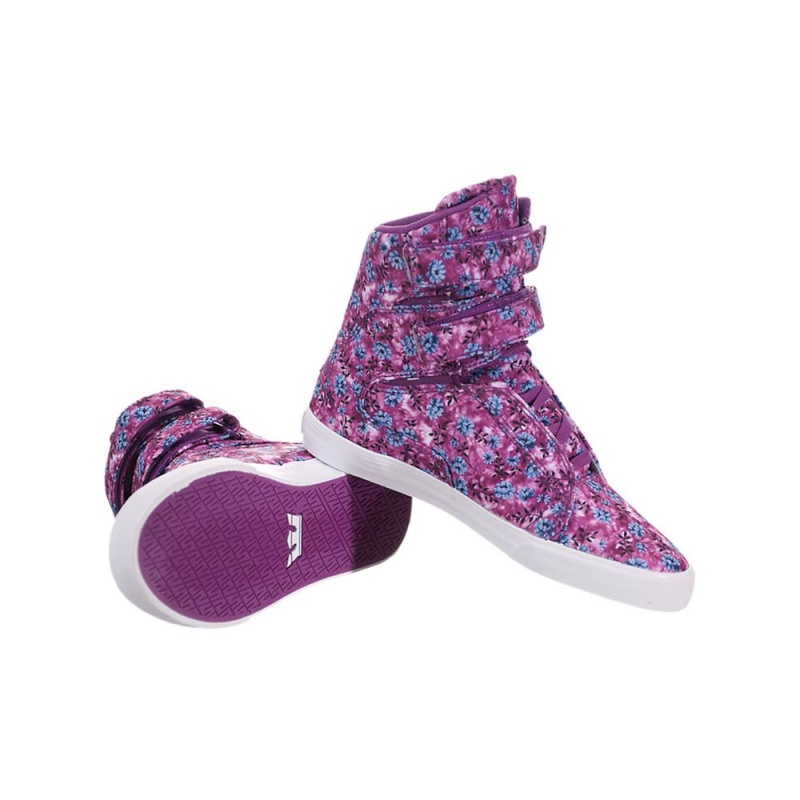 Supra Society II Women's High Tops Purple | BZR-893160