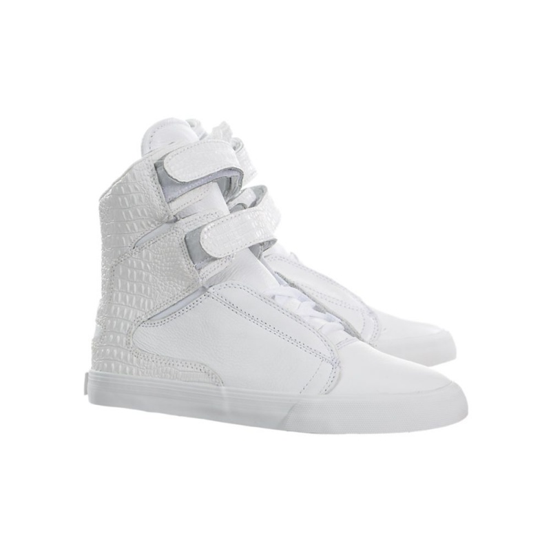 Supra Society II Women's High Tops White Grey | LKV-987632