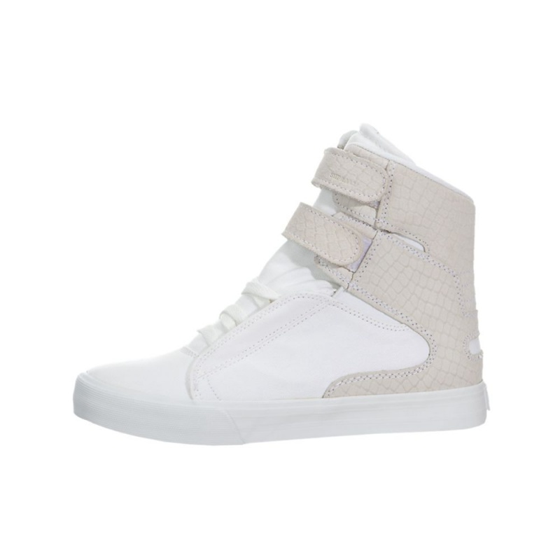 Supra Society II Women\'s High Tops White Grey | JGN-401679