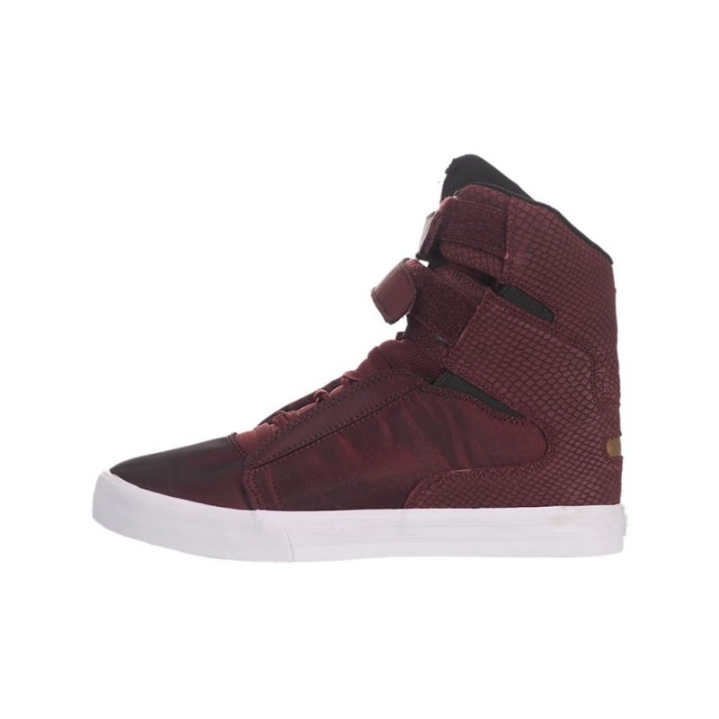 Supra Society Men\'s High Tops Burgundy | RKU-316250