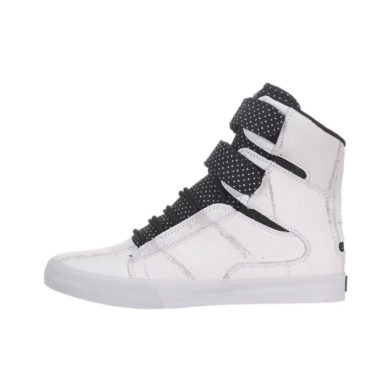 Supra Society Men\'s High Tops White Black | WGL-847021