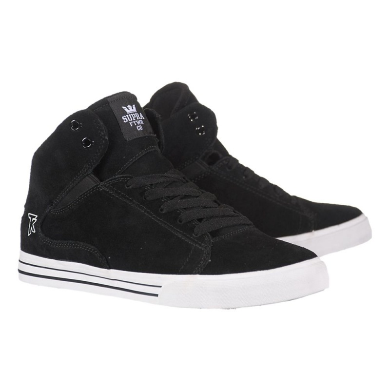 Supra Society Mid Men's Skate Shoes Black | XRN-256930