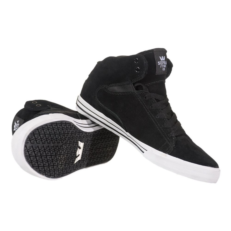 Supra Society Mid Men's Skate Shoes Black | XRN-256930