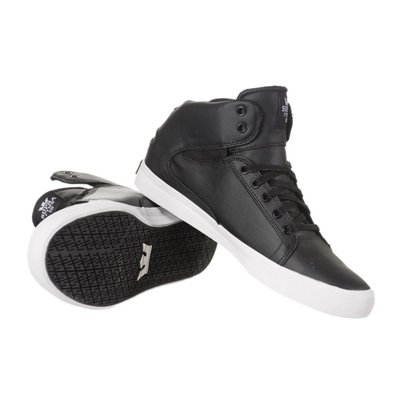 Supra Society Mid Men's Skate Shoes Black | DYT-053976