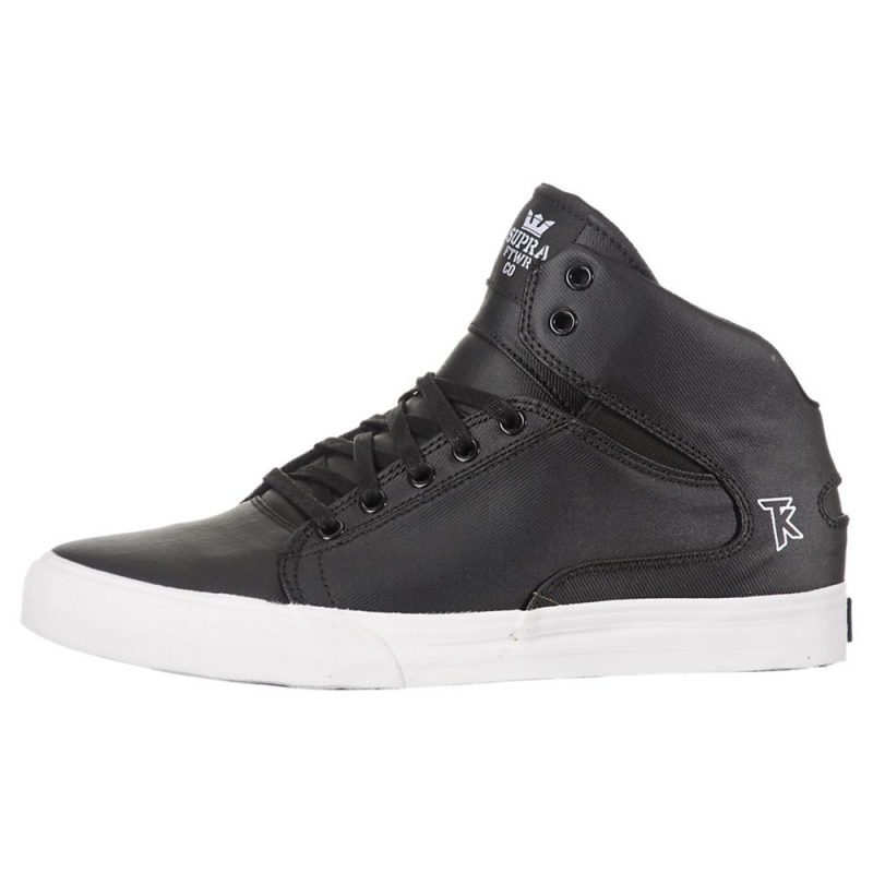 Supra Society Mid Men\'s Skate Shoes Black | DYT-053976