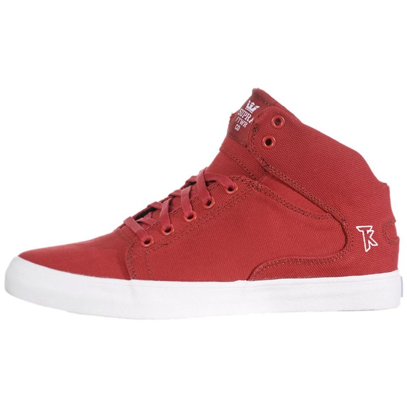 Supra Society Mid Men\'s Skate Shoes Red | GXD-951264