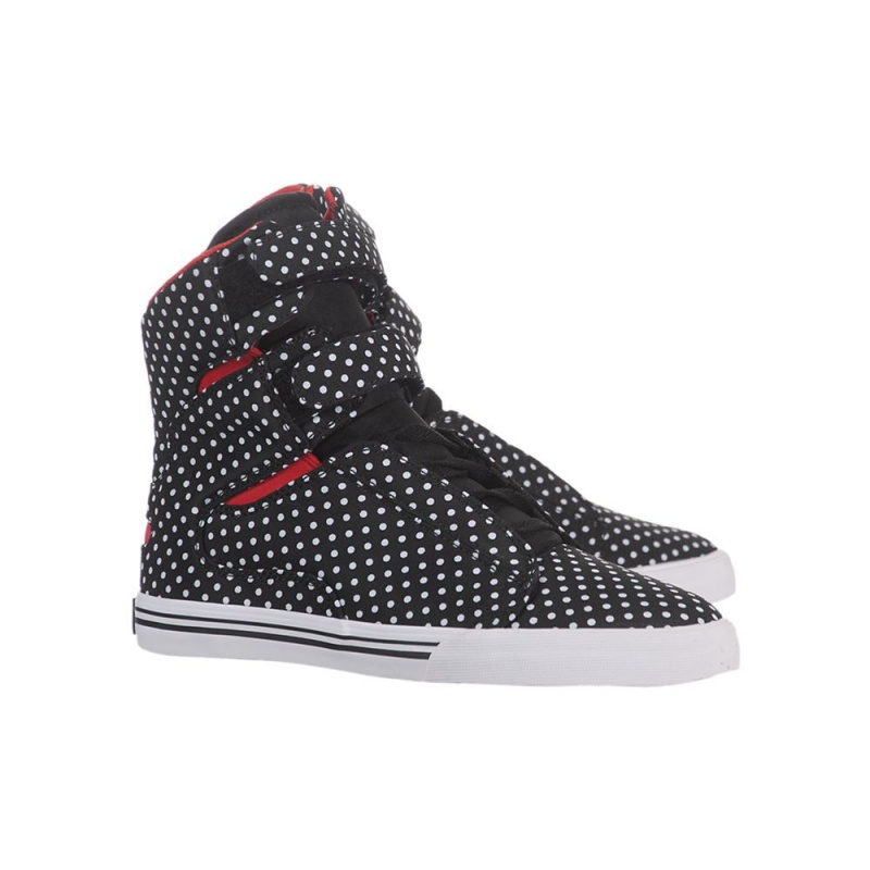 Supra Society Women's High Tops Black White | AZQ-370265