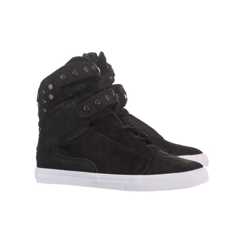 Supra Society Women's High Tops Black | KEA-654201