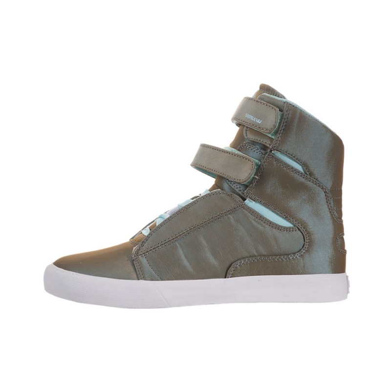 Supra Society Women\'s High Tops Brown Blue | INT-054736