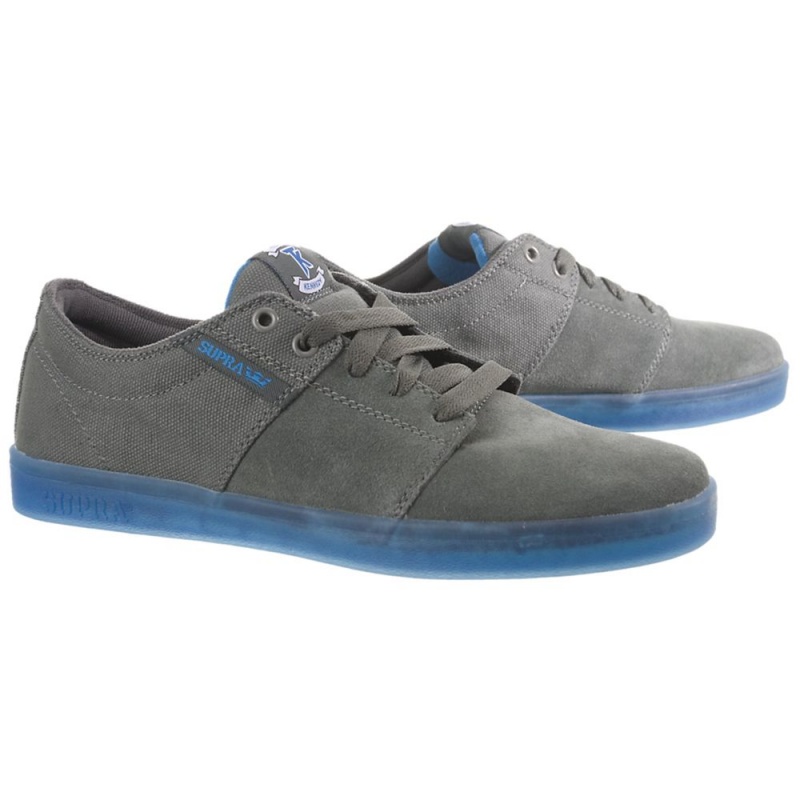 Supra Stacks Men's Low Tops Grey | BHX-189456