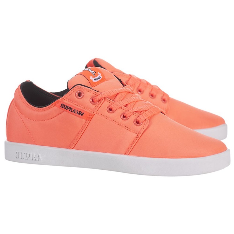 Supra Stacks Men's Low Tops Orange | FLB-358907