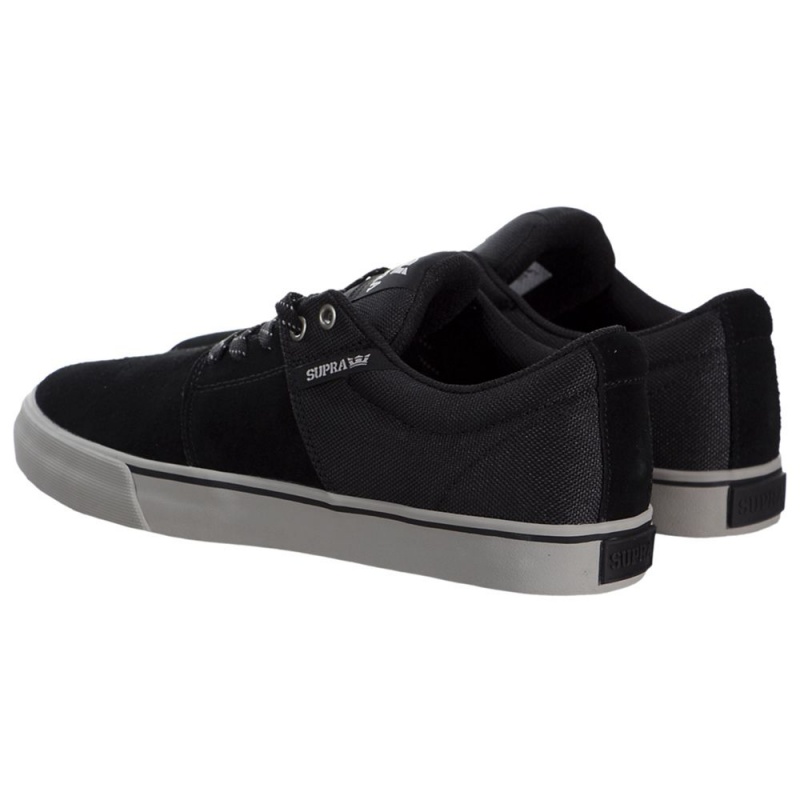 Supra Stacks Vulc II Men's Low Tops Black | HCS-425938