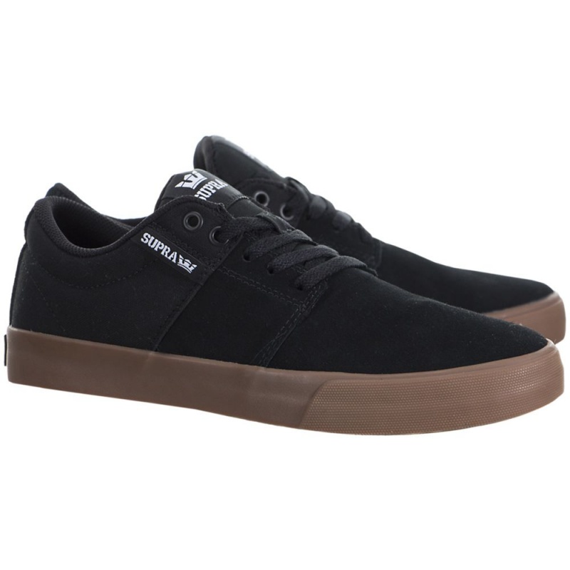 Supra Stacks Vulc II Men's Low Tops Black | JCY-106287