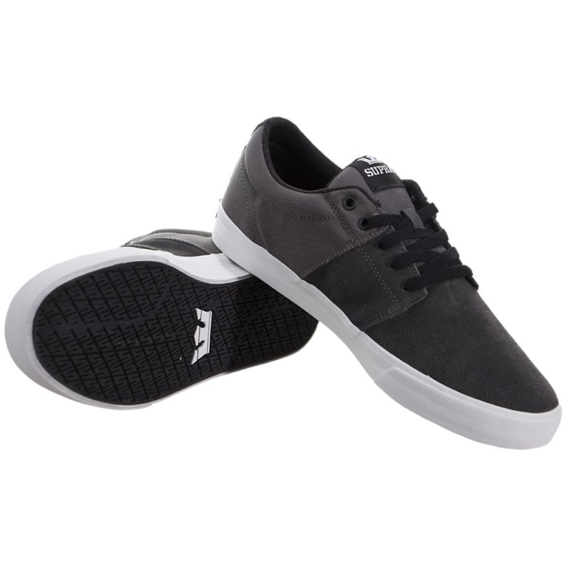 Supra Stacks Vulc II Men's Low Tops Grey | VHF-710859