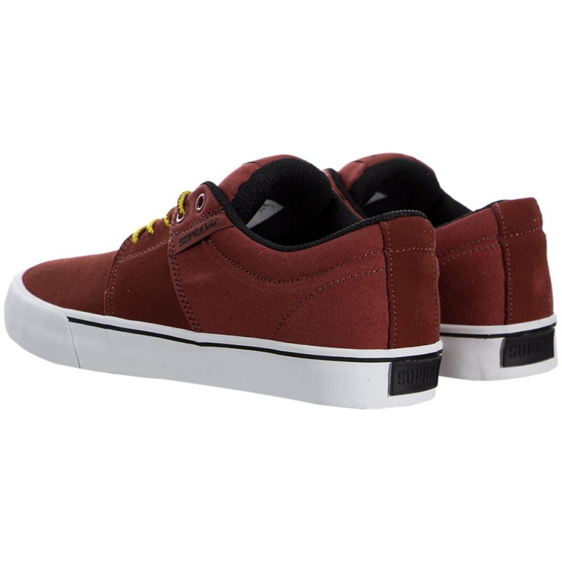 Supra Stacks Vulc II Men's Low Tops Red | URQ-893451