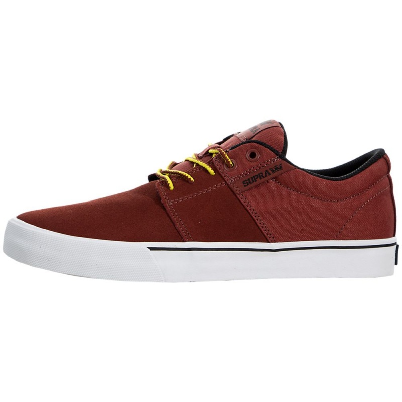 Supra Stacks Vulc II Men\'s Low Tops Red | URQ-893451