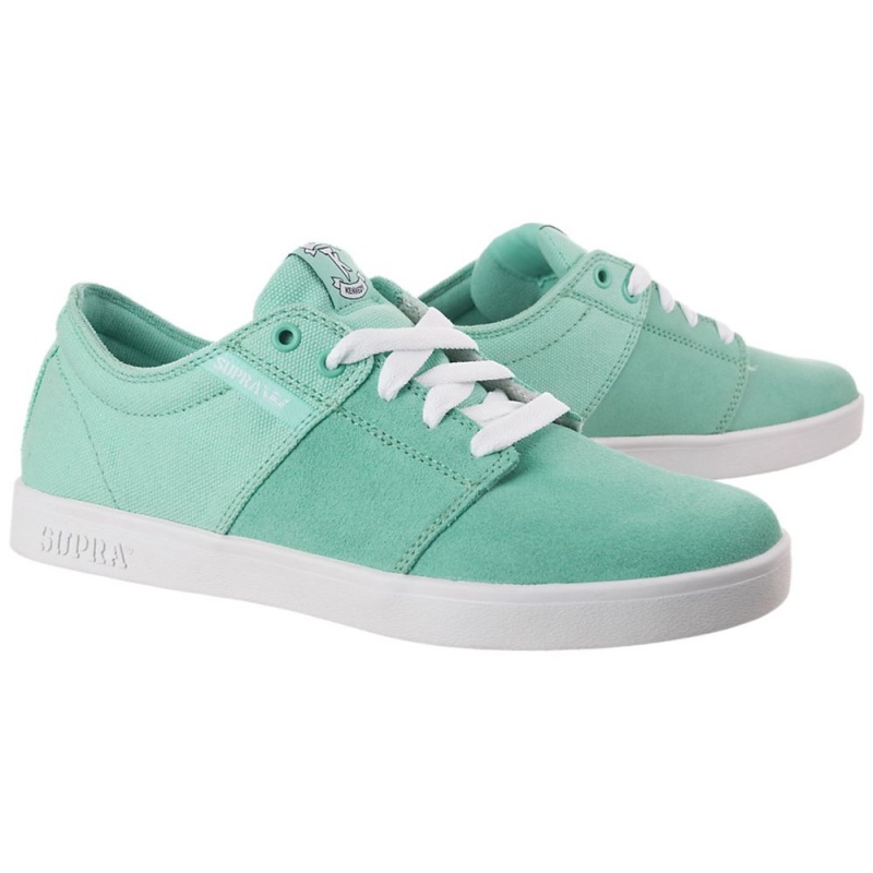 Supra Stacks Women's Low Tops Green | IHY-823965