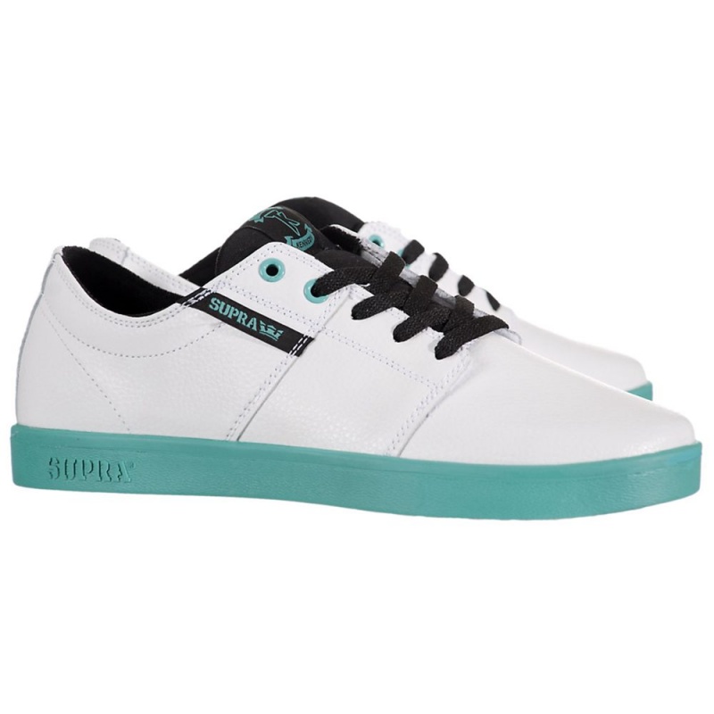 Supra Stacks Women's Low Tops White | KDI-760498