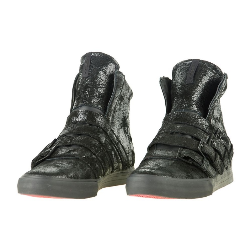 Supra Strapped 2 Men's High Tops Black | XIU-021436