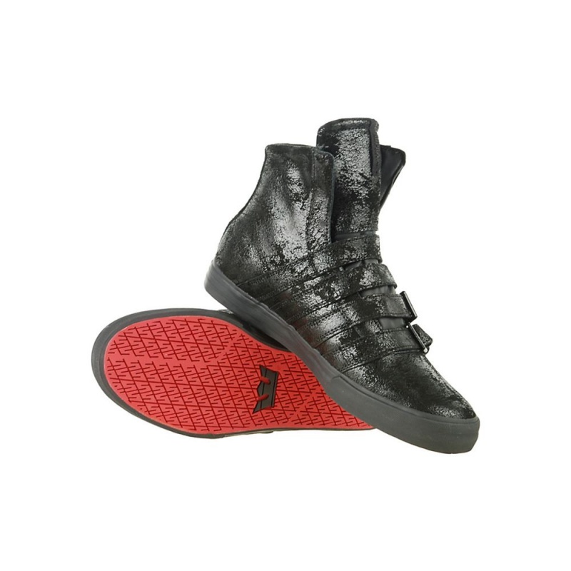 Supra Strapped 2 Women's High Tops Black | ESK-517940