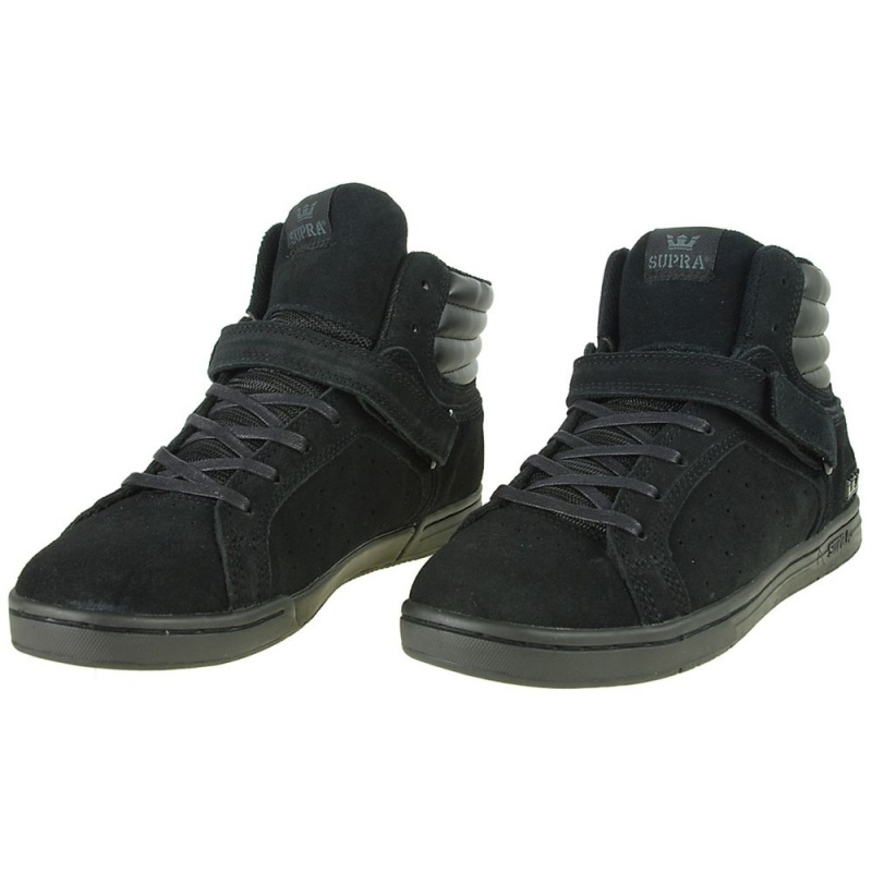 Supra Suprano High Men's High Tops Black | KQW-097385