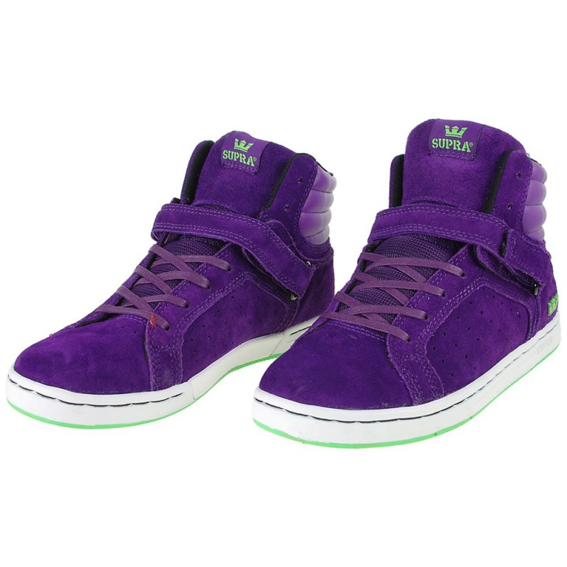 Supra Suprano High Men's High Tops Purple | NSD-281609