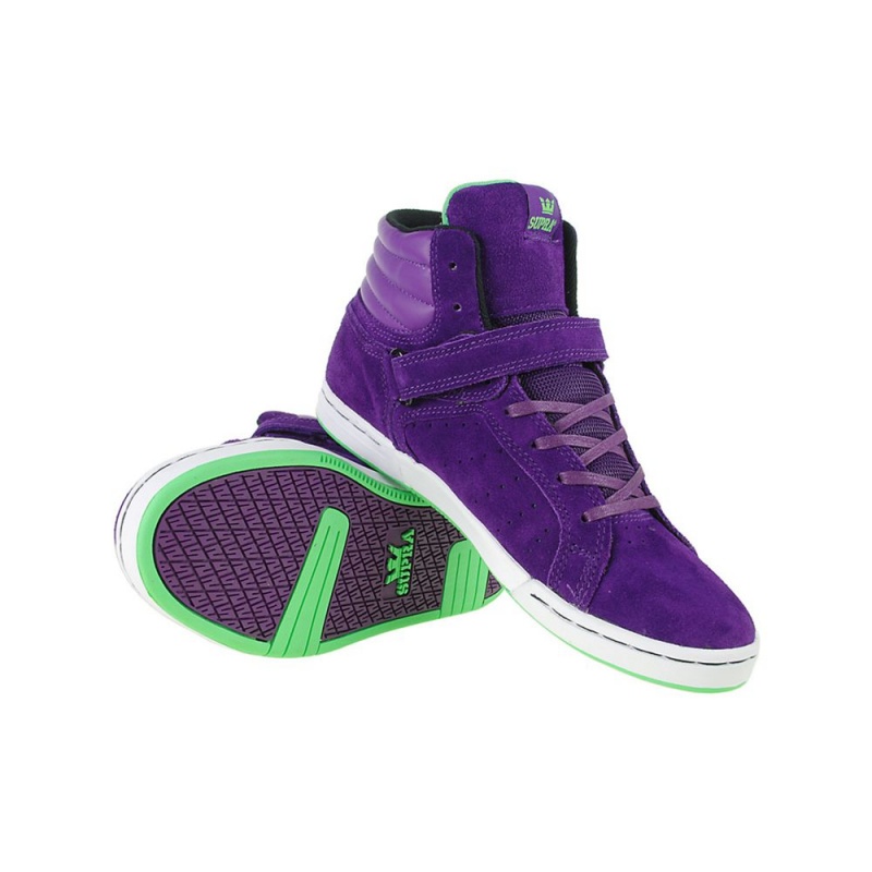 Supra Suprano High Men's High Tops Purple | NSD-281609