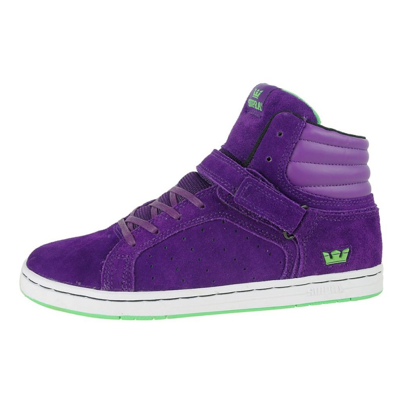 Supra Suprano High Men\'s High Tops Purple | NSD-281609