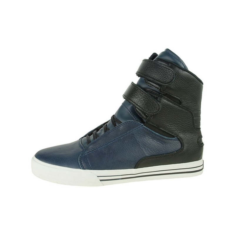 Supra TK Society Men\'s High Tops Navy Black | EWN-793618