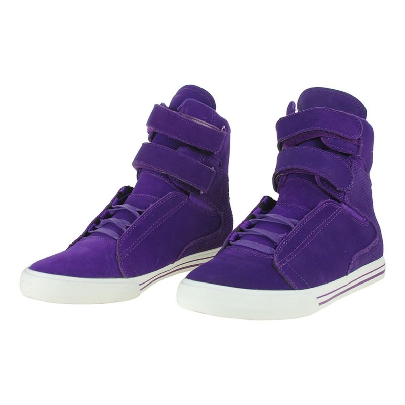 Supra TK Society Men's High Tops Purple | DKM-370281