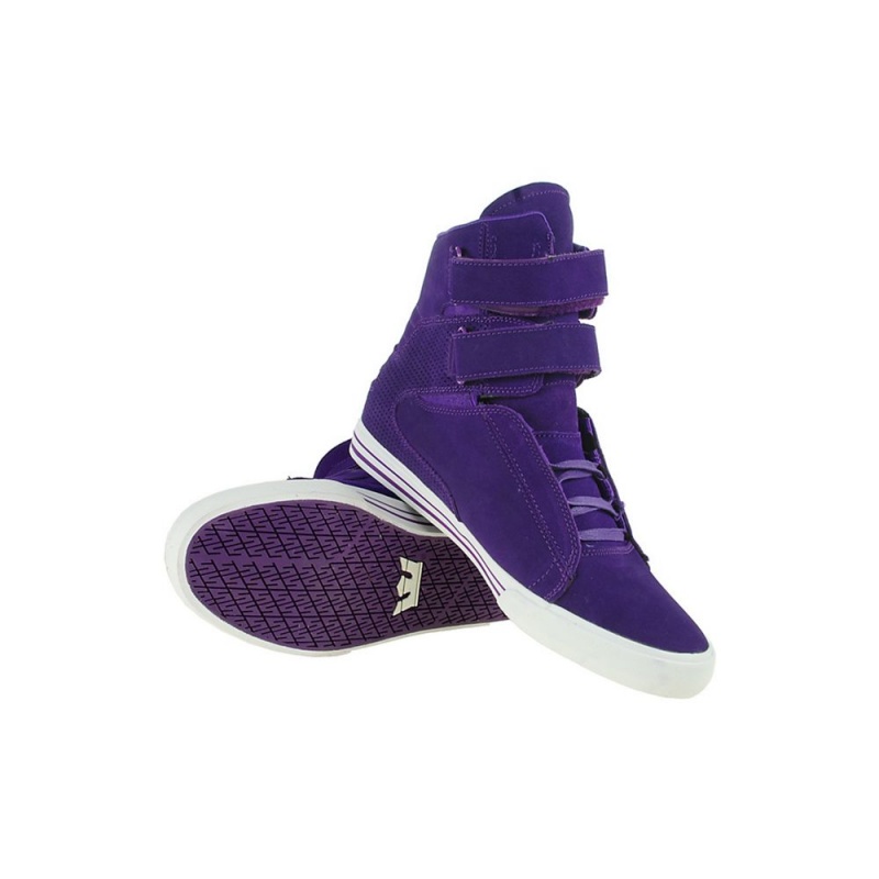 Supra TK Society Men's High Tops Purple | DKM-370281