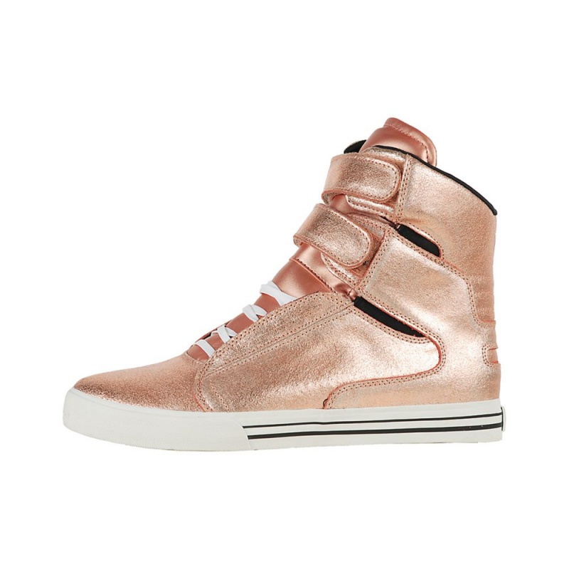 Supra TK Society Men\'s High Tops Rose Gold | HPV-601782