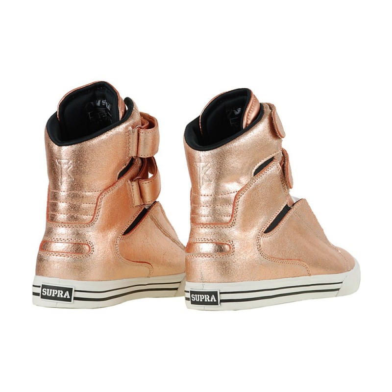 Supra TK Society Women's High Tops Rose Gold | VUE-893621