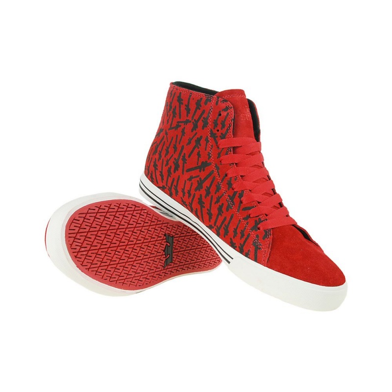 Supra Thunder High Women's High Tops Red | QFK-643917