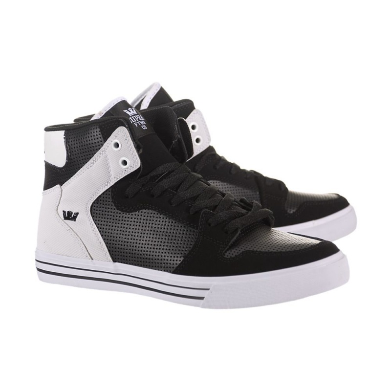 Supra Vaider Men's High Tops Black White | SPU-327604