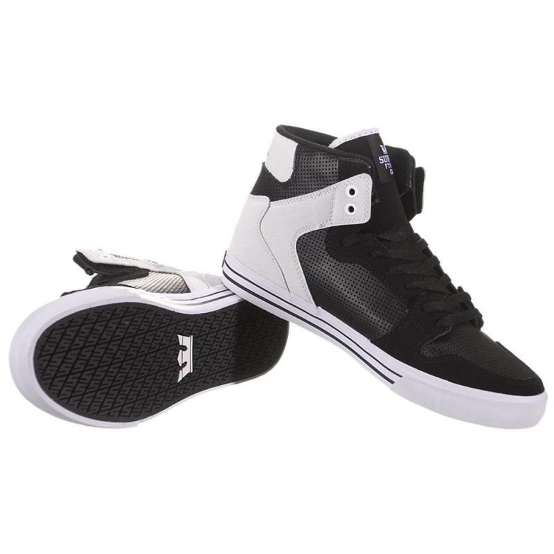 Supra Vaider Men's High Tops Black White | SPU-327604