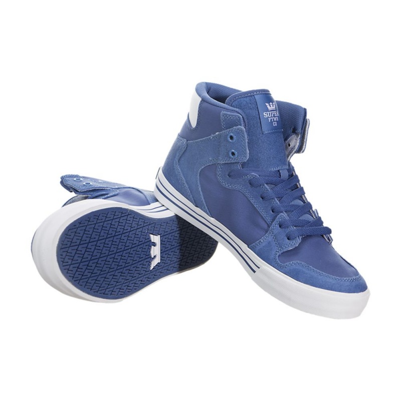 Supra Vaider Men's High Tops Blue | POT-751092