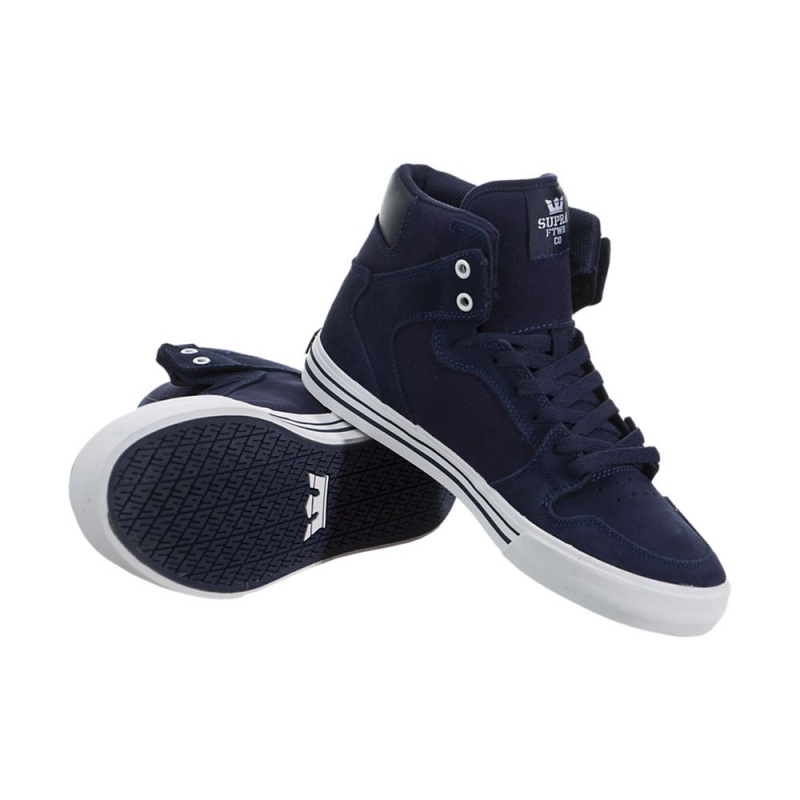 Supra Vaider Men's High Tops Blue | YEM-607435