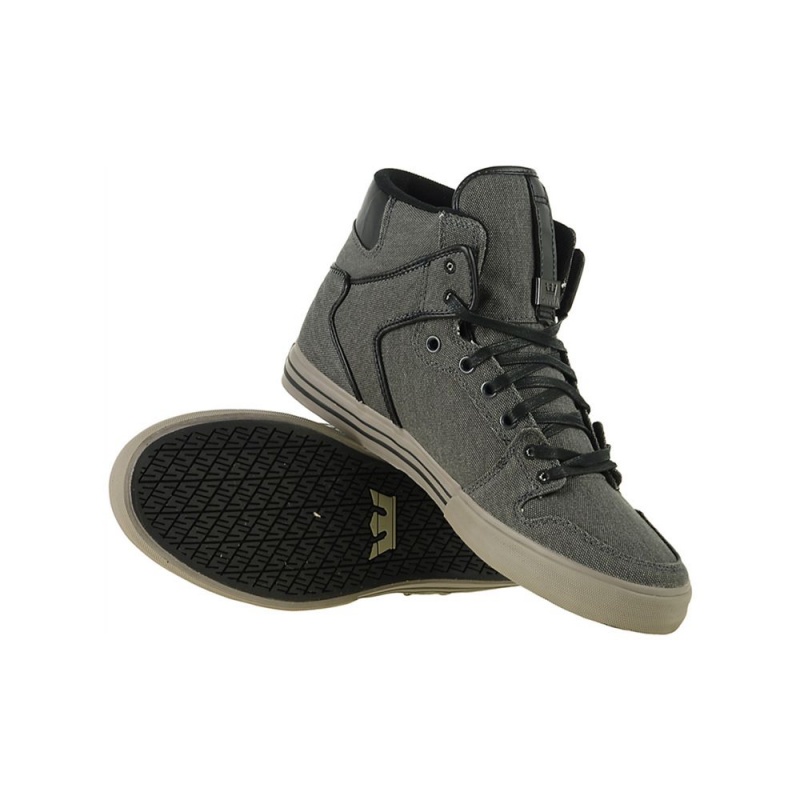 Supra Vaider Men's High Tops Grey | QUC-439725