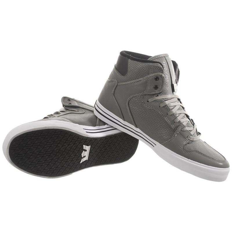 Supra Vaider Men's High Tops Grey | XYF-049821