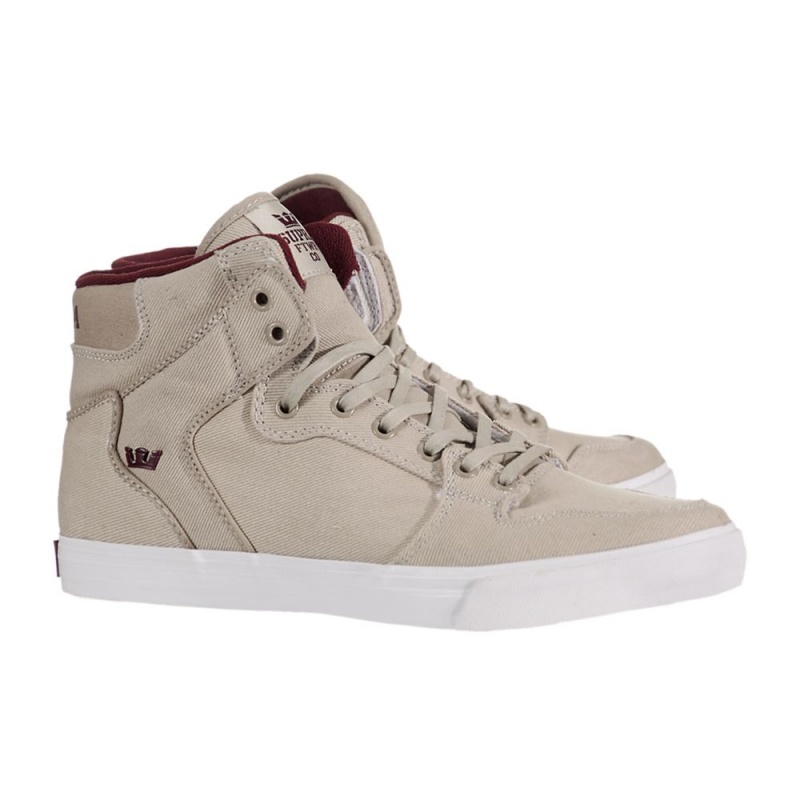 Supra Vaider Men's High Tops Khaki | FSM-467391