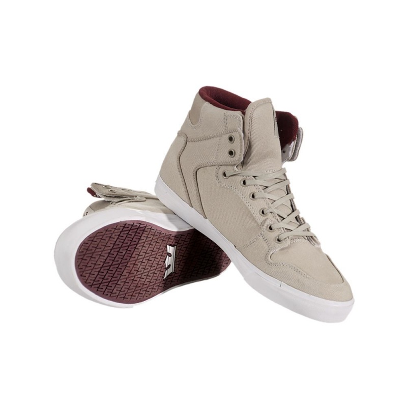 Supra Vaider Men's High Tops Khaki | FSM-467391