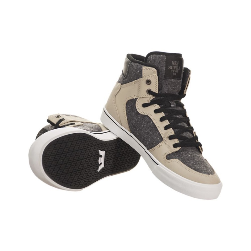 Supra Vaider Men's High Tops Khaki | KMG-382150