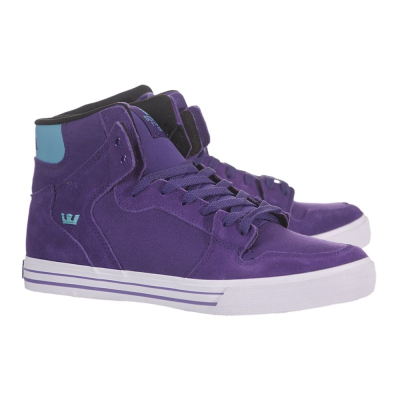 Supra Vaider Men's High Tops Purple | UBX-402978