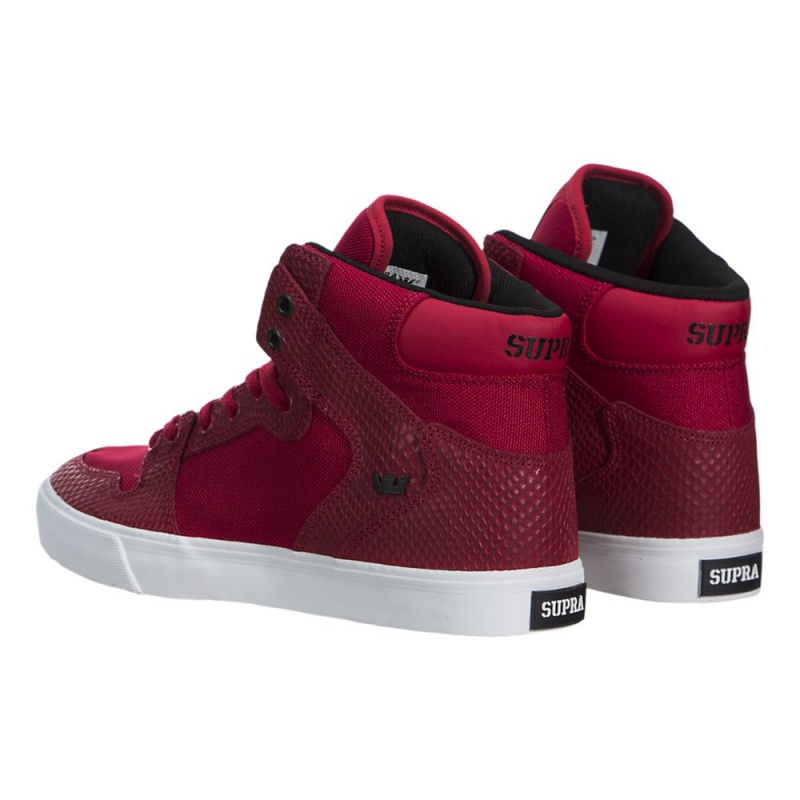 Supra Vaider Men's High Tops Red | AHK-762318