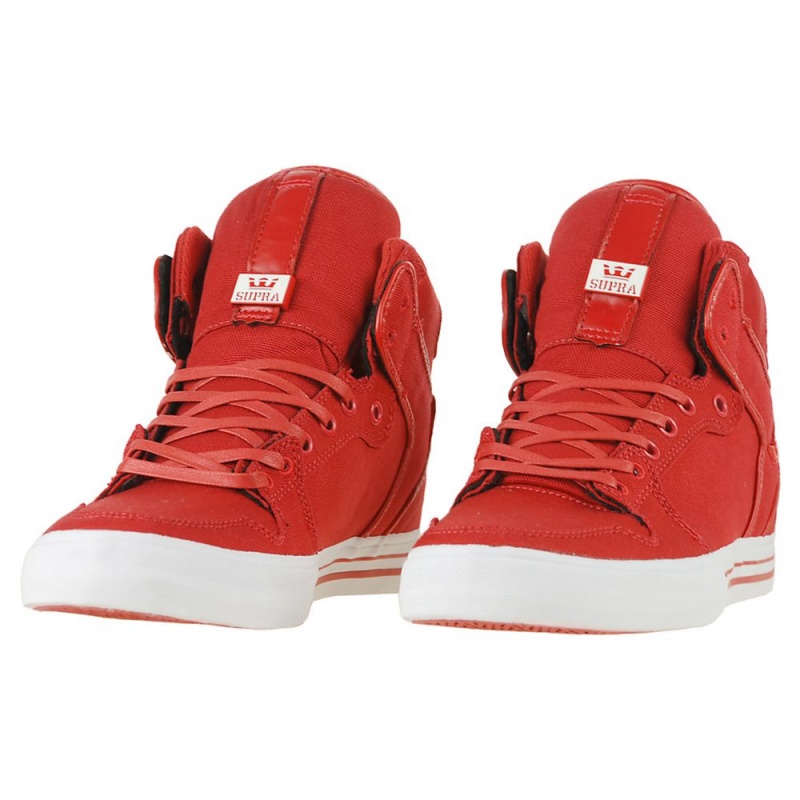 Supra Vaider Men's High Tops Red | NLB-916574